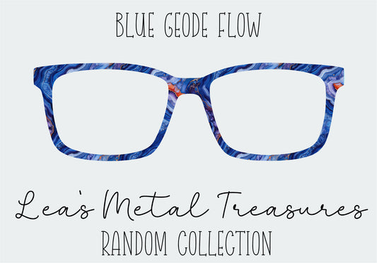 Blue Geode Flow Eyewear Frame Toppers