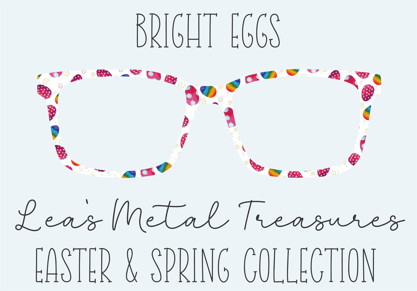 BRIGHT EGGS Eyewear Frame Toppers COMES WITH MAGNETS