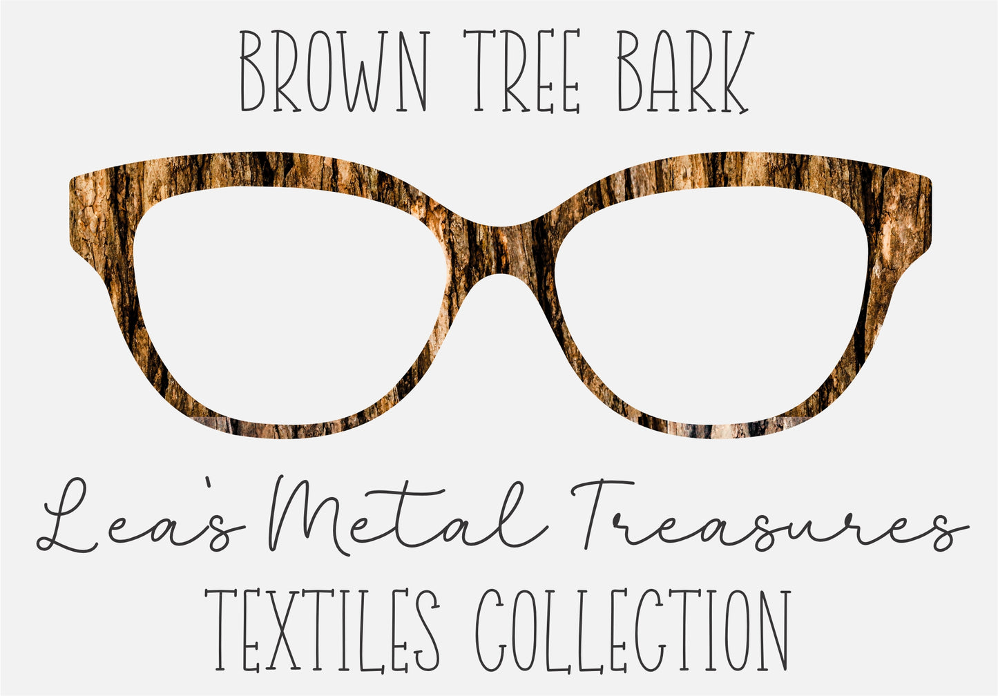 BROWN TREE BARK Eyewear Frame Toppers COMES WITH MAGNETS