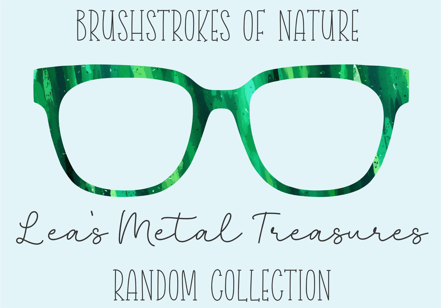 BRUSHSTROKES OF NATURE Eyewear Frame Toppers COMES WITH MAGNETS