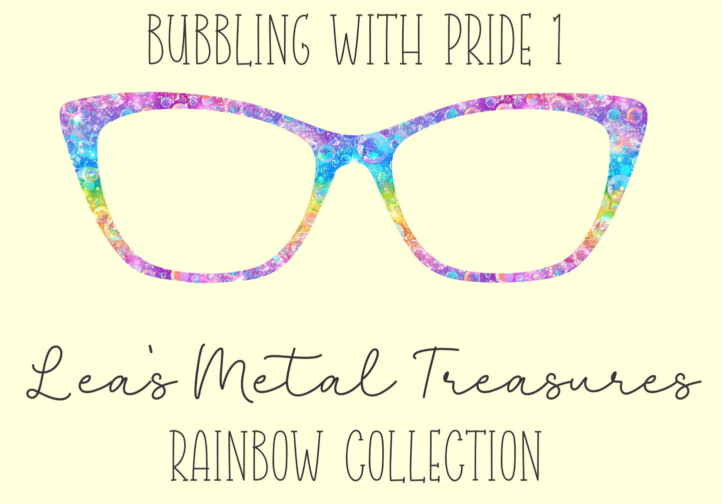 Bubbling with Pride 1 Eyewear Frame Toppers