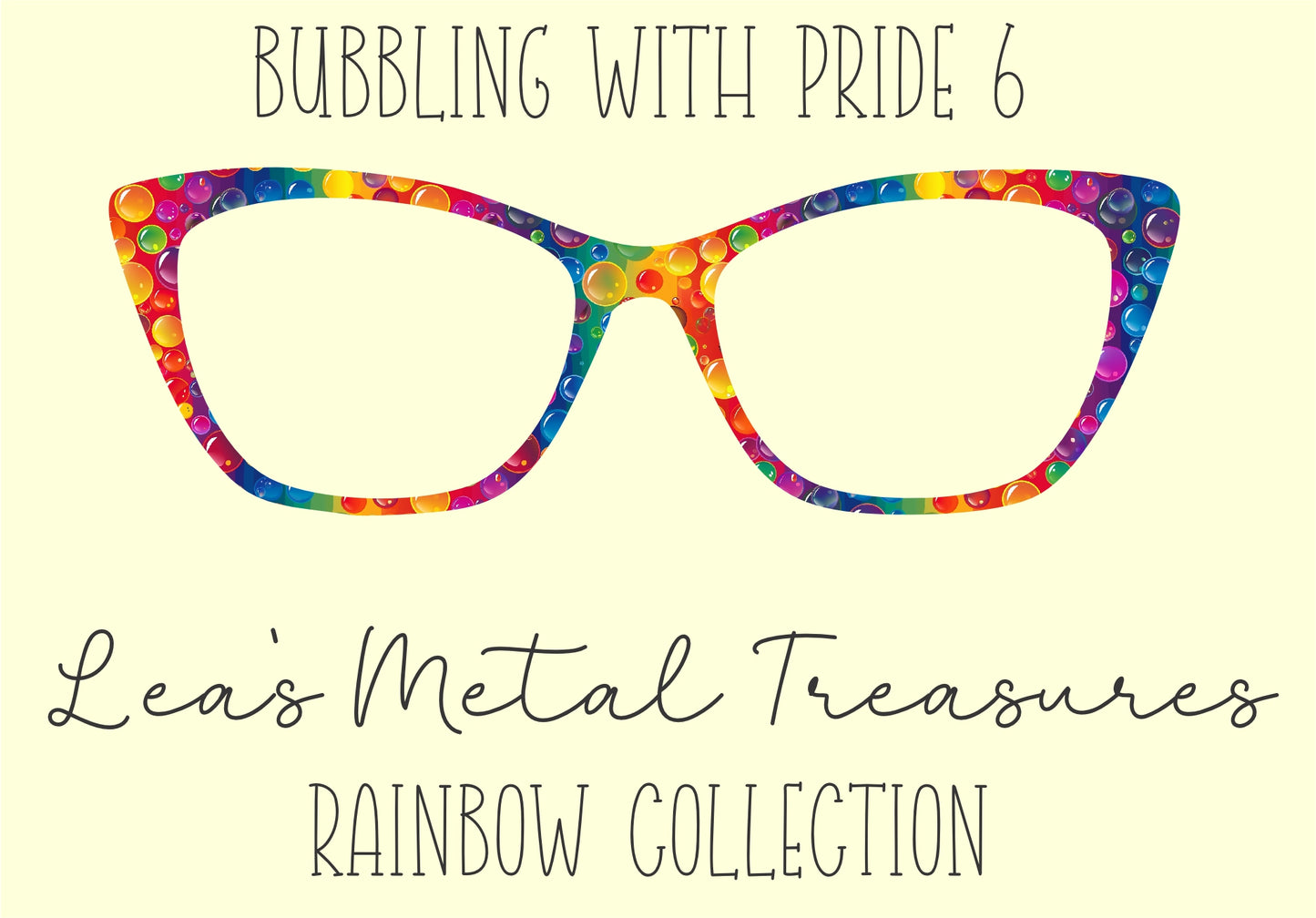 Bubbling with Pride 6 Eyewear Frame Toppers