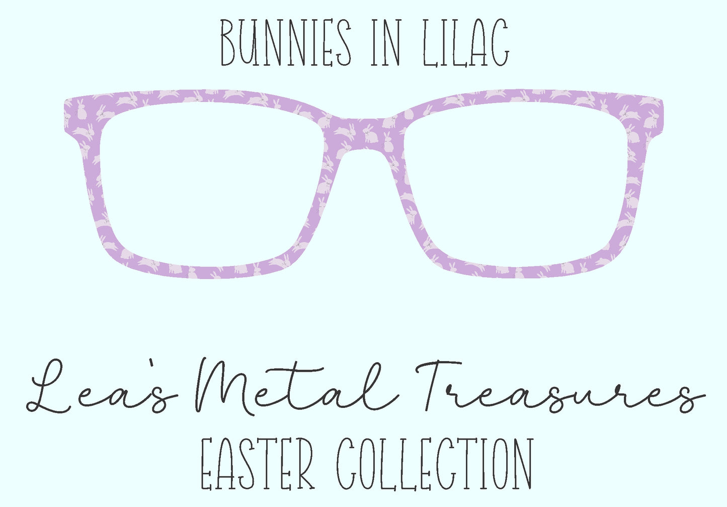 Bunnies in Lilac Eyewear Frame Toppers