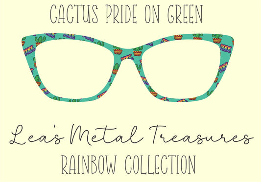 Cactus Pride on Green Eyewear Frame Toppers