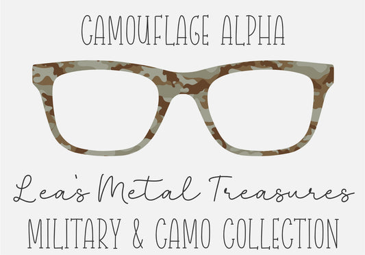 CAMOUFLAGE ALPHA Eyewear Frame Toppers COMES WITH MAGNETS