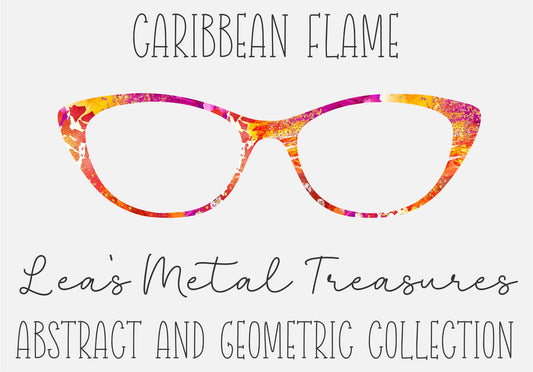 Carribean Flame Eyewear Frame Toppers COMES WITH MAGNETS