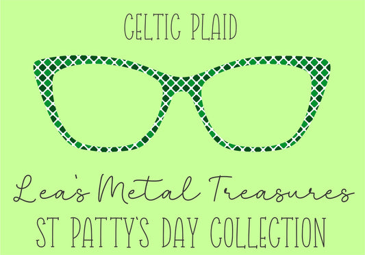 Celtic Plaid Eyewear Frame Toppers COMES WITH MAGNETS