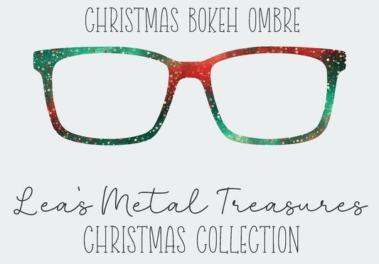 Christmas Bokeh Ombre Eyewear Frame Toppers