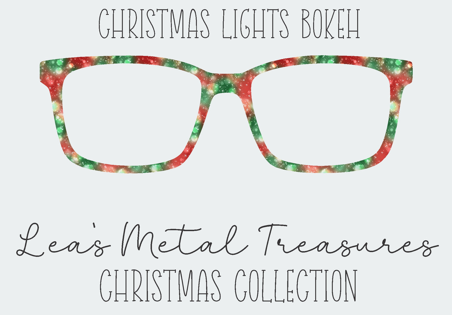 Christmas Lights Bokeh Eyewear Frame Toppers