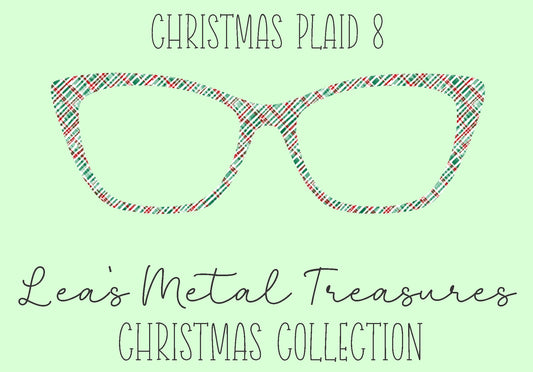 Christmas Plaid 8 Eyewear Frame Toppers