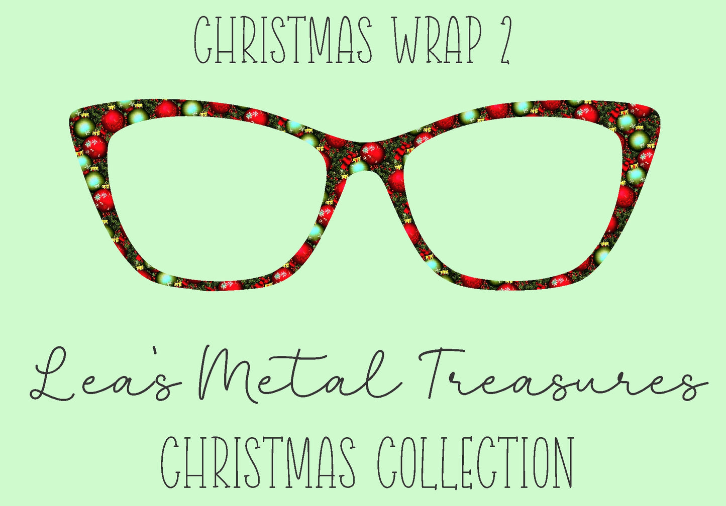 Christmas Wrap 2 Eyewear Frame Toppers