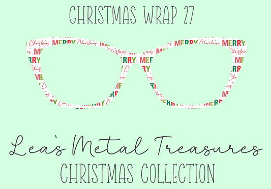 Christmas Wrap 27 Eyewear Frame Toppers
