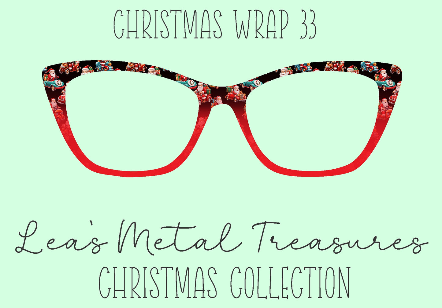 Christmas Wrap 33 Eyewear Frame Toppers