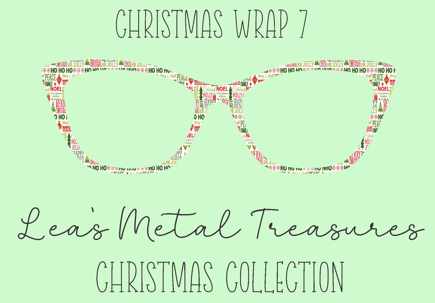 Christmas Wrap 7 Eyewear Frame Toppers