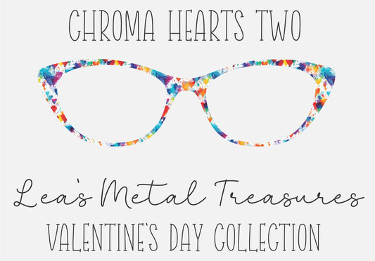 Chroma Hearts Two Eyewear Printed Magnetic Eyeglasses Topper