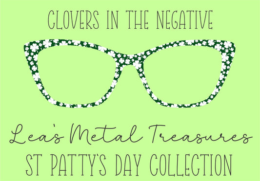 Clovers in the Negative Eyewear Frame Toppers COMES WITH MAGNETS