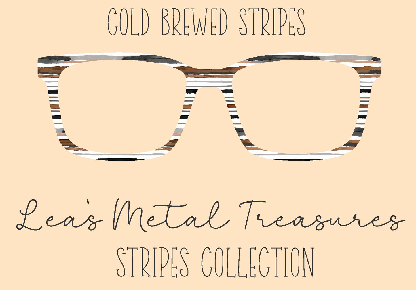 Cold Brew Stripes Eyewear Frame Toppers