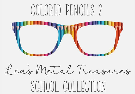 Colored Pencils 2 Eyewear Frame Toppers COMES WITH MAGNETS
