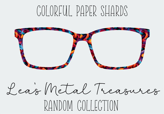 Colorful Paper Shards Eyewear Frame Toppers