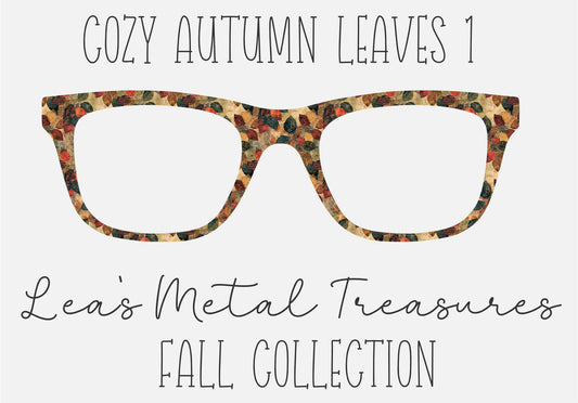 Cozy Autumn Leaves 1 Eyewear Frame Toppers COMES WITH MAGNETS