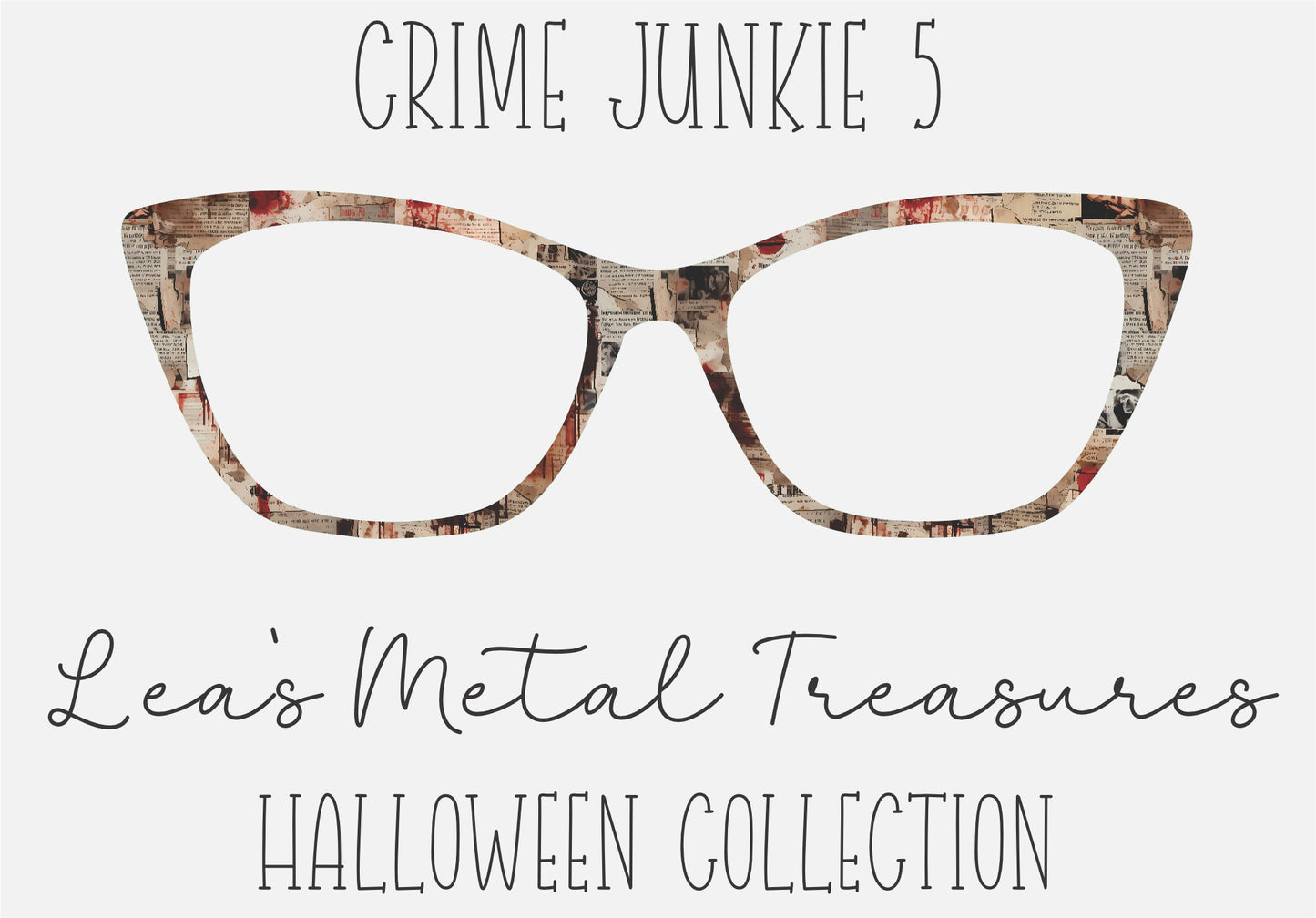 Crime Junkie 5 Eyewear Frame Toppers COMES WITH MAGNETS