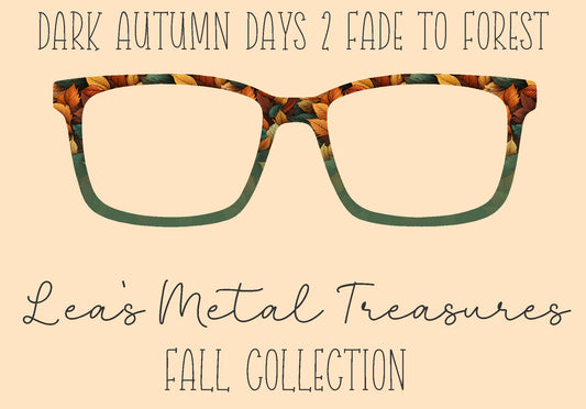 Dark Autumn Days 2 Fade to Forest Eyewear Frame Toppers