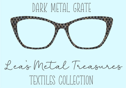 Dark Metal Grate • Magnetic Eyeglasses Toppers