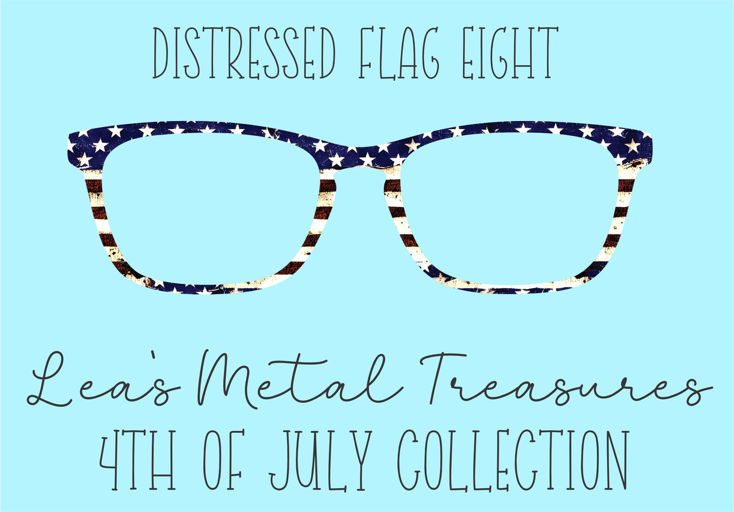 Distressed Flags 8 Eyewear Frame Toppers