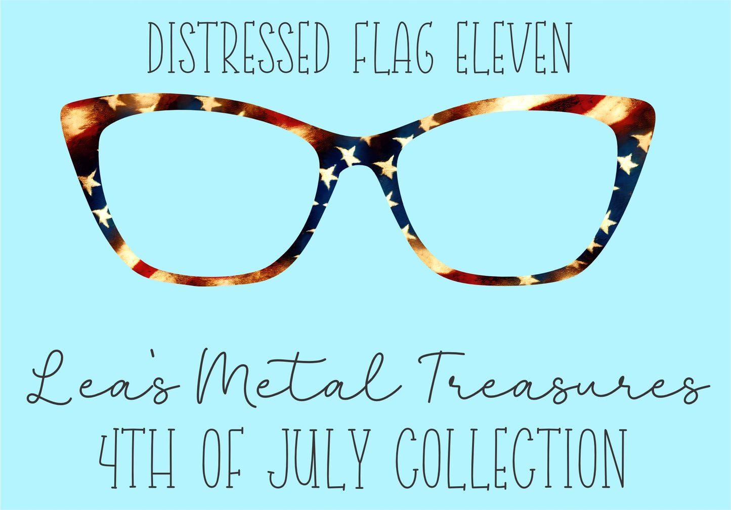 Distressed Flags 11 Eyewear Frame Toppers