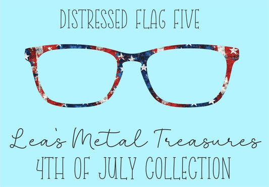 Distressed Flags 5 Eyewear Frame Toppers