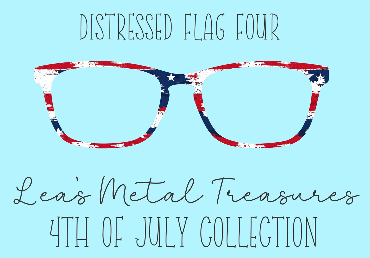 Distressed Flags 4 Eyewear Frame Toppers