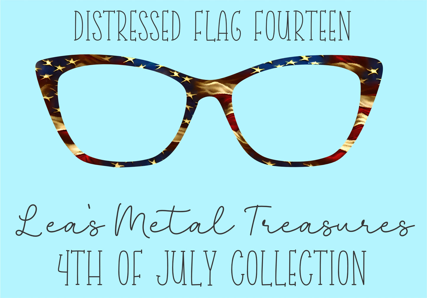 Distressed Flags 14 Eyewear Frame Toppers