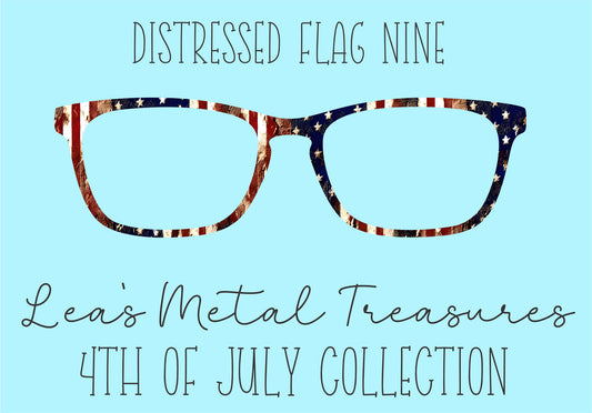 Distressed Flags 9 Eyewear Frame Toppers