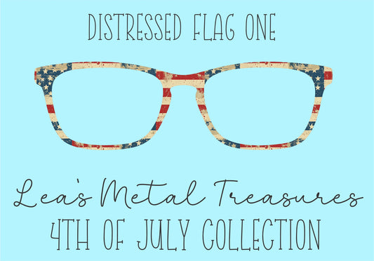 Distressed Flags 1 Eyewear Frame Toppers