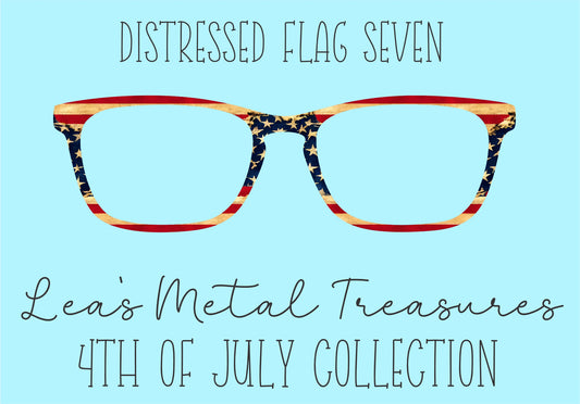 Distressed Flags 7 Eyewear Frame Toppers