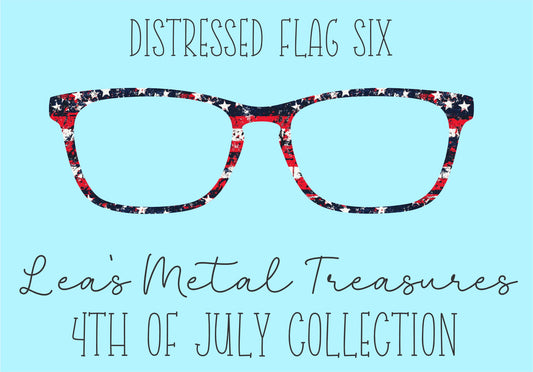 Distressed Flags 6 Eyewear Frame Toppers