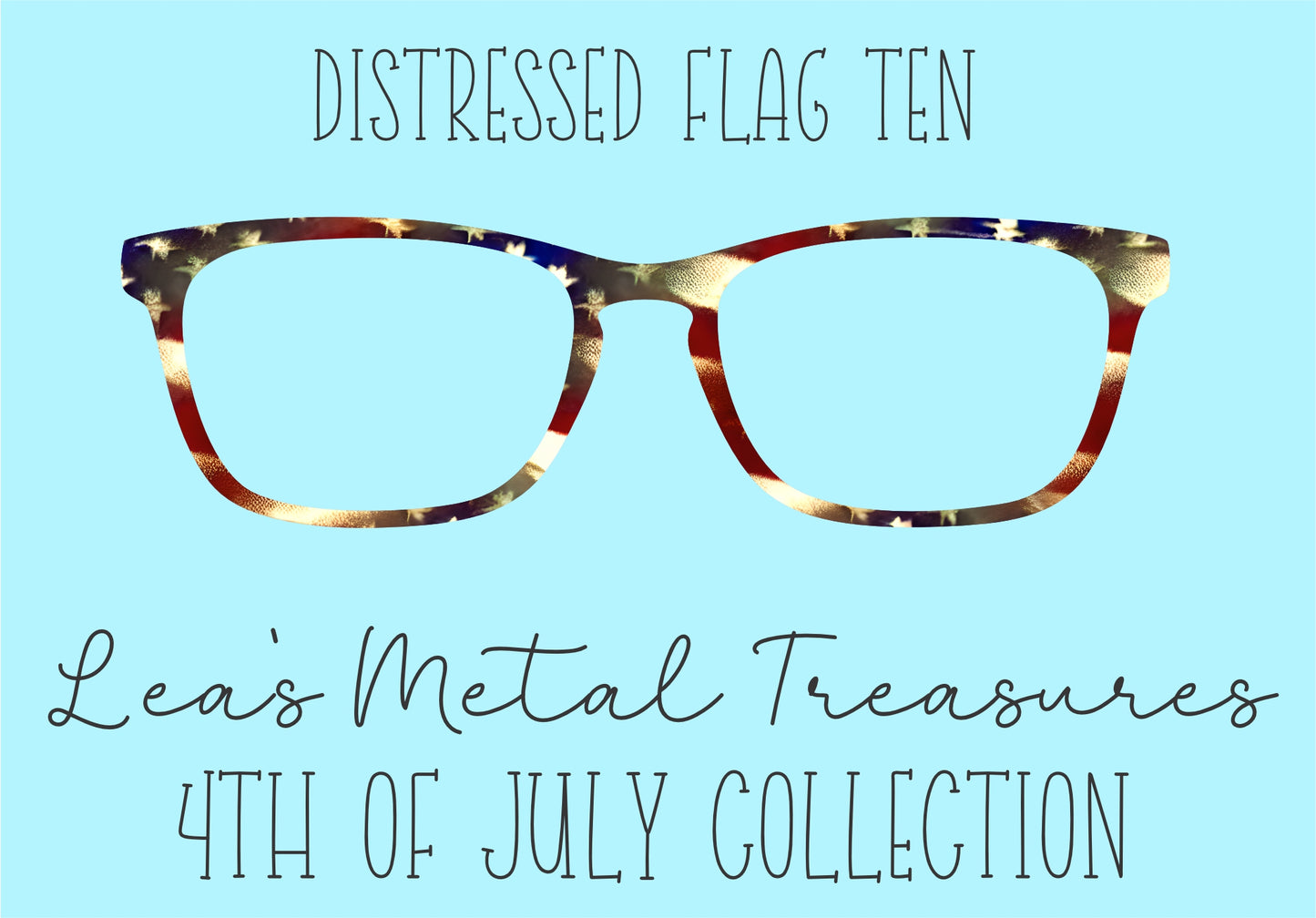 Distressed Flags 10 Eyewear Frame Toppers