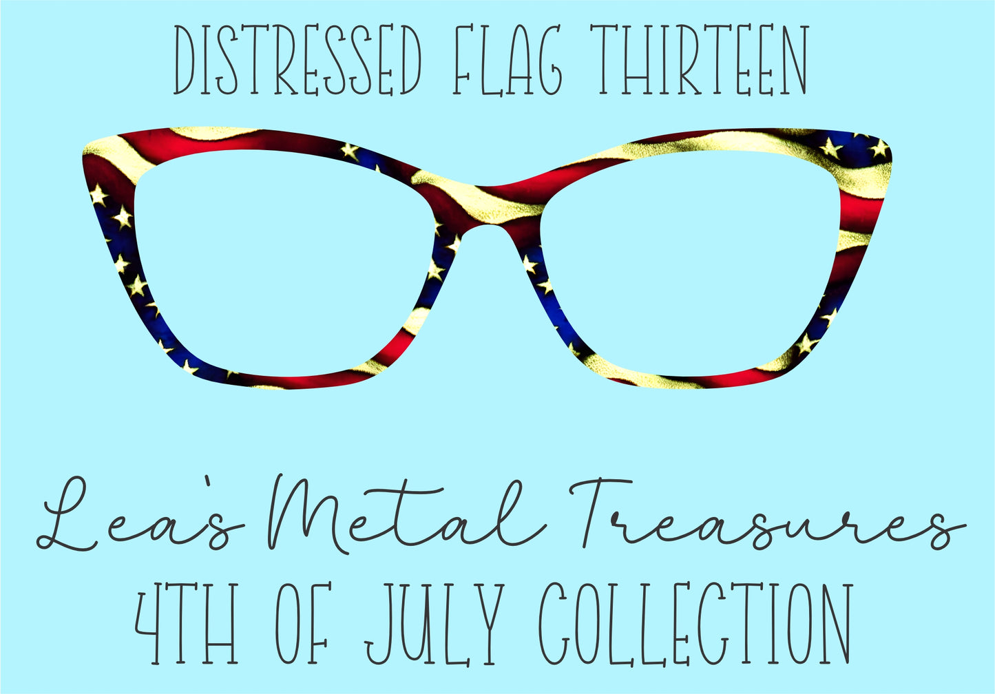Distressed Flags 13 Eyewear Frame Toppers