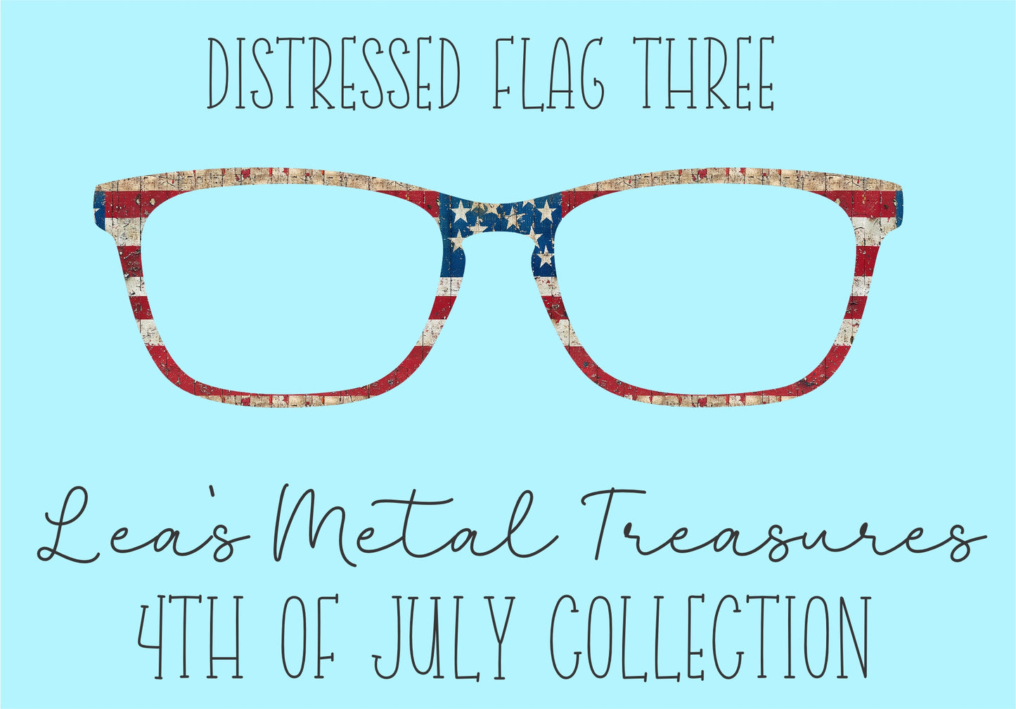 Distressed Flags 3 Eyewear Frame Toppers