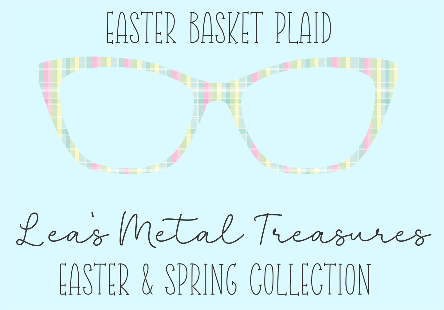 Easter Basket Plaid • Magnetic Eyeglasses Toppers