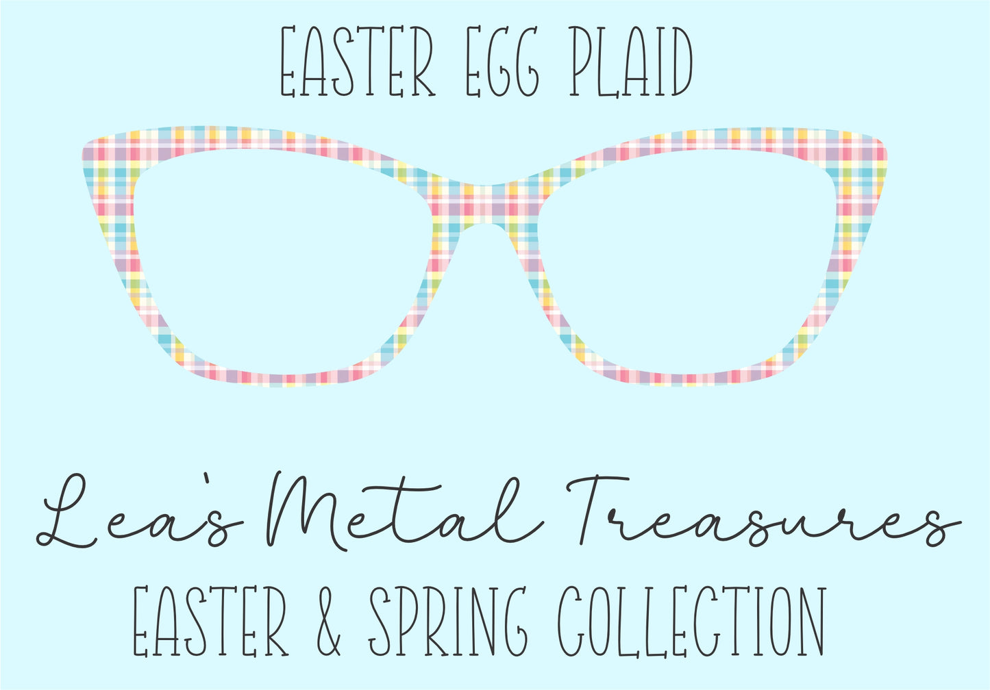 Easter Egg Plaid • Magnetic Eyeglasses Toppers