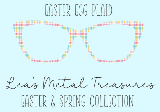 Easter Egg Plaid • Magnetic Eyeglasses Toppers