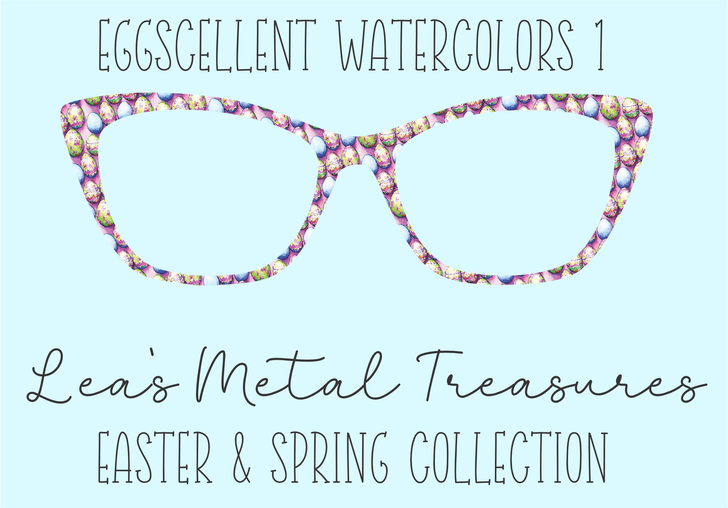 Eggscellent Watercolors 1 • Magnetic Eyeglasses Toppers