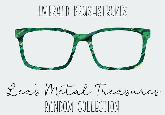 Emerald Brushstrokes Eyewear Frame Toppers
