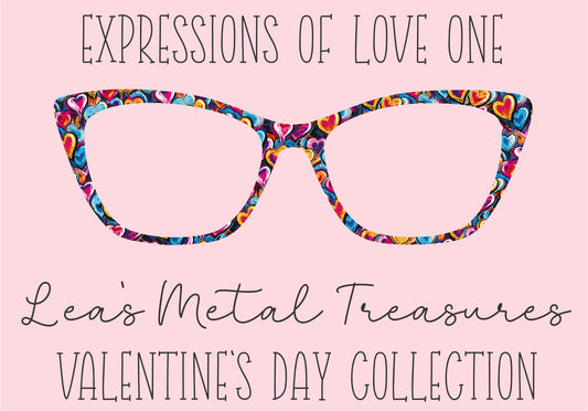 Expression of Love One Eyewear Printed Magnetic Eyeglasses Topper