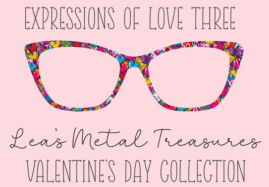 Expression of Love Three Eyewear Printed Magnetic Eyeglasses Topper