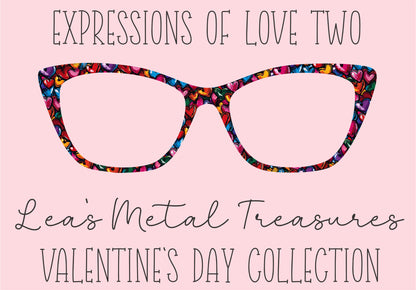 Expression of Love Two Eyewear Printed Magnetic Eyeglasses Topper