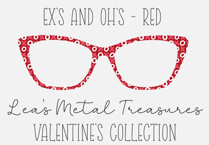 EXES AND OHS RED Eyewear Frame Toppers COMES WITH MAGNETS