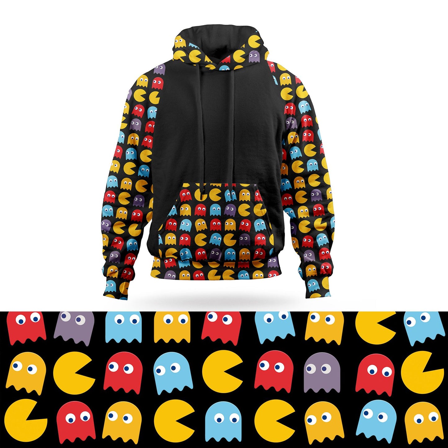 Retro Arcade Game Pullover Hoodie