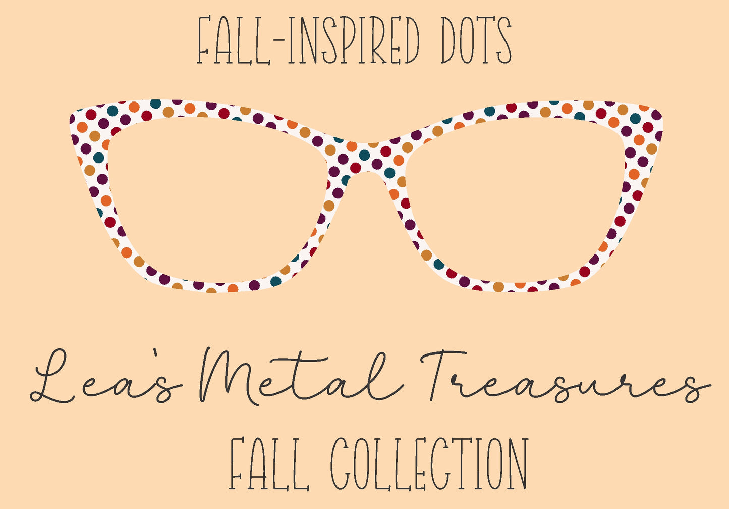 Fall Inspired Dots Eyewear Frame Toppers